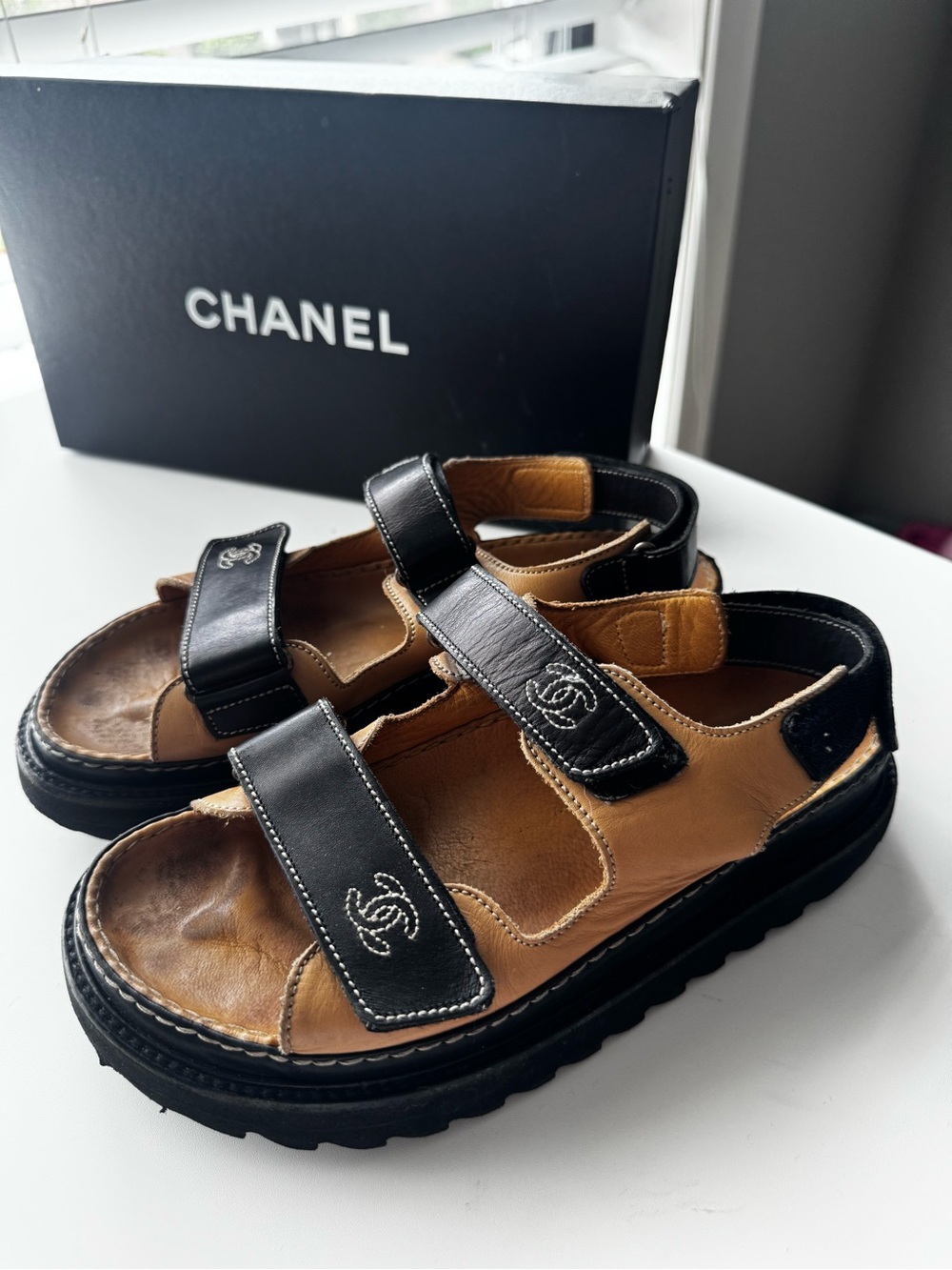 Chanel Velcro Sandals - Picture 2 of 8